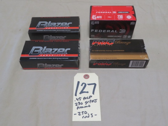 .45 ACP Ammo - 250 rounds