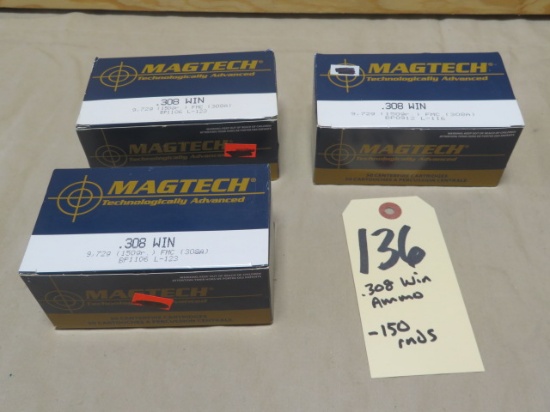 .308 Winchester Ammo - 150 rounds