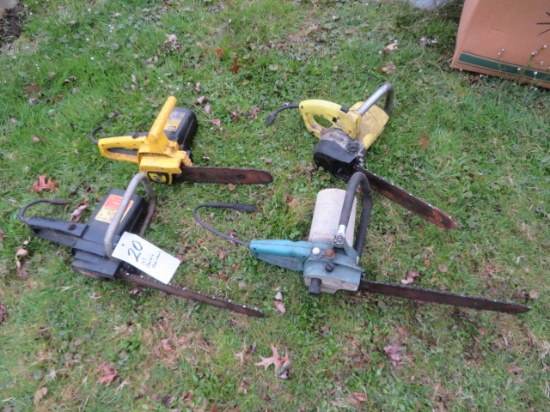 (4) electric chainsaws