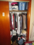 Contents of (2) closets - clothing, etc.