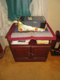 HP Printer, stand & contents