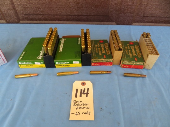 8mm Mauser Ammo - 65 rounds