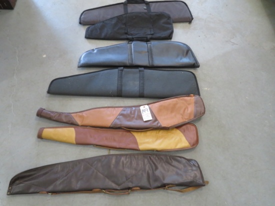 NO SHIPPING - (7) soft gun cases