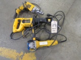 DeWalt Drill, Sawzall, Angle Grinder