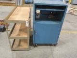 Metal Shelf, Rolling Cabinet