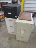 (3) small file cabinets
