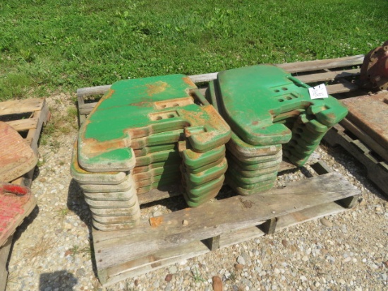 Pallet of (16) tractor weights - John Deere