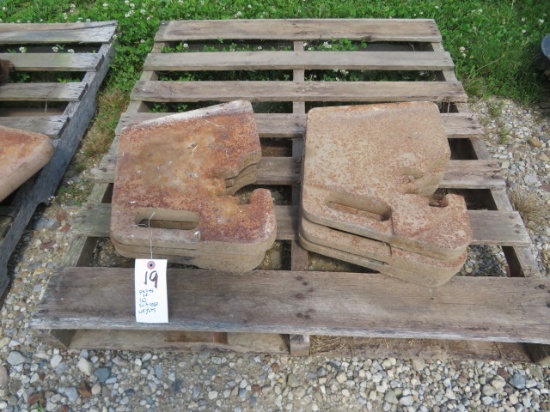 Pallet of (6) suitcase tractor weights