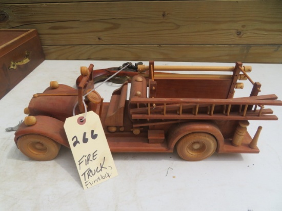Wooden Fire Truck, Sporting Goods (see photos)