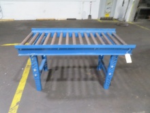 5' long roller conveyor table