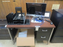 Apple Computer, metal desk