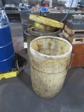 Plastic drums, tower fan