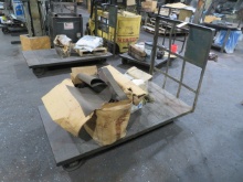 Rolling cart with contents