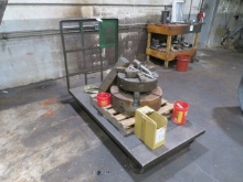Rolling cart with contents - large chucks