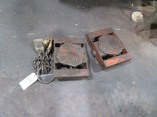Lifting chain, (2) machine skates