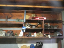 Contents of shelves - electrical, etc.