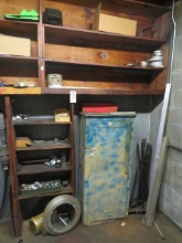 Contents of shelves and cabinet - metal scrap