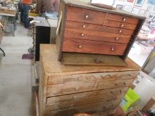 Parts organizers, wooden toolbox