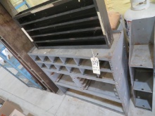 Steel bolt bin and storage cabinet