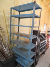 Metal shelving unit