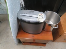 Paper shredder, vac, ironing board, Stainless pot