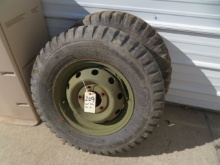 (2) 700-16 Jeep tires on rims