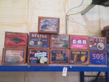 vintage wooden fruit boxes