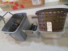 Air hoses, oil cans, power tools
