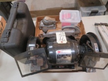 Bench grinder, air sanders, Craftsman drill