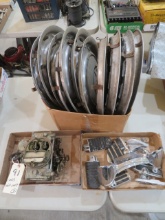 Hubcaps, carburetor, bike parts