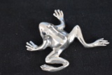 STERLING SILVER FROG PIN!