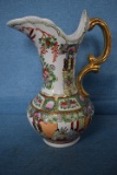 BEAUTIFUL HAND PAINTED WATER PITCHER!