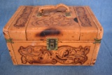 STUNNING EARLY VINTAGE JEWELRY BOX!