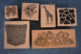 WOOD BLOCK RUBBER STAMPS!