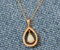 14K NECKLACE WITH FIRE OPAL PENDANT!