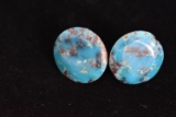 TURQUOISE STONE EAR RINGS!