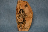 NATIVE AMERICAN PAINTED STONE!