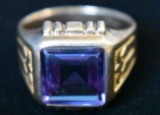 PURPLE TOPAZ 10K GOLD RING!