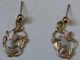 10K HUMMINGBIRD EARRINGS!