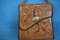 BEAUTIFUL HAND TOOLED 8 IN. LEATHER BAG!