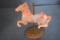 7 INCH CAROUSEL HORSE!