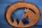 NATIVE AMERICAN WOOD CARVING 10 INCH!