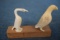 CARVED BONE/IVORY BIRDS 2 INCH!