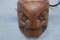 WOODEN 5 IN. CARVED MASK!