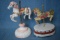 MUSICAL CAROUSEL HORSE SET!