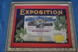 1909 SEATTLE EXPOSITION DIPLOMA!