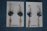 STERLING AND STONE EARRINGS!