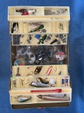 VINTAGE TACKLE BOX AND TACKLE!