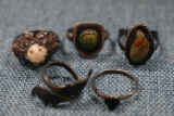 VERY EARLY STERLING RING LOT!