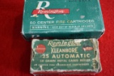 REMINGTON AMMO 25 AUTOMATIC TWO BOXES!